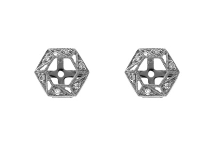 B018-35737: EARRING JACKETS .08 TW (FOR 0.50-1.00 CT TW STUDS)