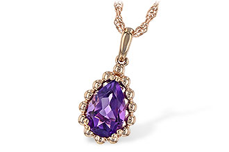 G207-40336: NECKLACE 1.06 CT AMETHYST