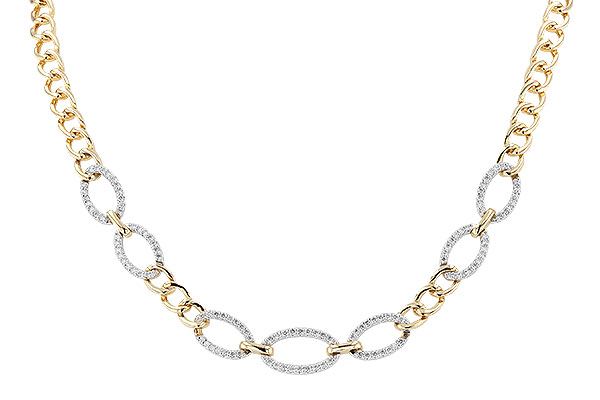 K291-93036: NECKLACE 1.12 TW (17")(INCLUDES BAR LINKS)