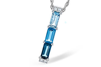 A291-03046: NECK 1.26 BLUE TOPAZ 1.30 TGW