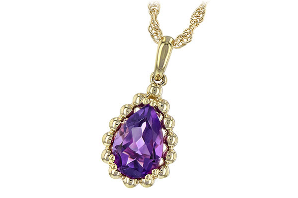 G207-40336: NECKLACE 1.06 CT AMETHYST