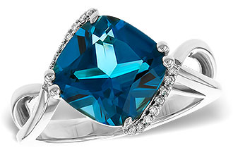 H292-88500: LDS RG 4.42 LONDON BLUE TOPAZ 4.50 TGW (10MM LBT)