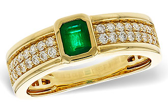 H292-88527: LDS RG .42 EMERALD .75 TGW (5x4MM EM)