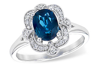 K291-06663: LDS RG 1.35 LONDON BLUE TOPAZ 1.50 TGW
