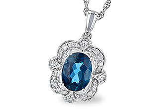L291-06663: NECK 1.35 LONDON BLUE TOPAZ 1.50 TGW
